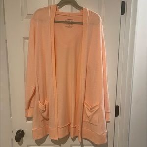 NWOT Torrid Super Soft Plush Hooded Cardigan in Peach size 2X
